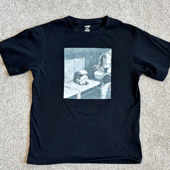 UTGP x Star Wars Shirt Kids Boys Black Size 13 - Picture 2 of 5